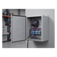 Gabinete de Bisagra Continua NEMA 12; IP66 de Uso en Intemperie, 305 x 254 x 203 mm, De Acero, Color Gris