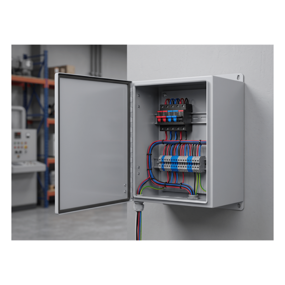 Gabinete de Bisagra Continua NEMA 12; IP66 de Uso en Intemperie, 305 x 254 x 203 mm, De Acero, Color Gris