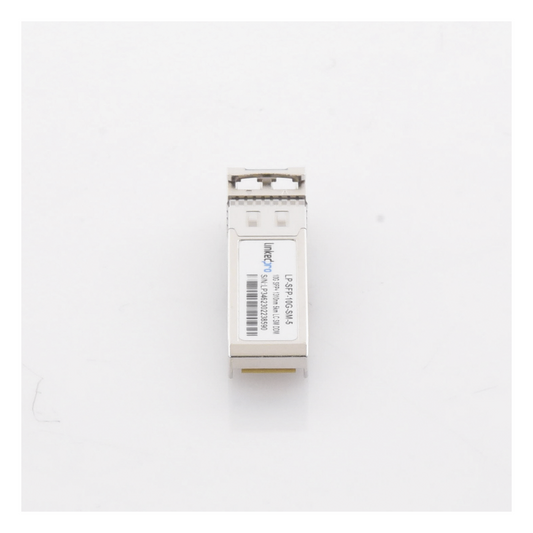 Transceptor Óptico SFP+ (Mini-Gbic) / Monomodo 1310 nm / 10 Gbps / 10GBASE / Conectores LC/UPC Dúplex / DDM / Hasta 5 km