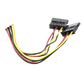 Cable Doble de Corriente SATA / Compatible con DVR´s epcom y HIKVISION / 15 cm de Longitud