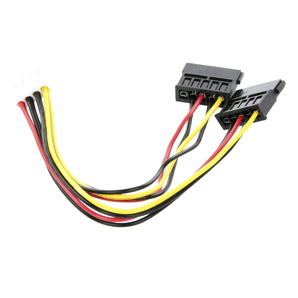 Cable Doble de Corriente SATA / Compatible con DVR´s epcom y HIKVISION / 15 cm de Longitud