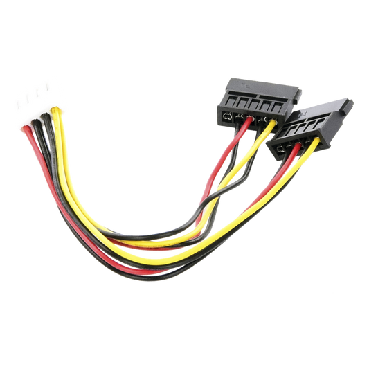 Cable Doble de Corriente SATA / Compatible con DVR´s epcom y HIKVISION / 15 cm de Longitud