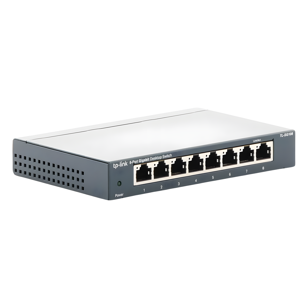Switch Gigabit no administrable de 8 puertos 10/100/1000 Mbps
