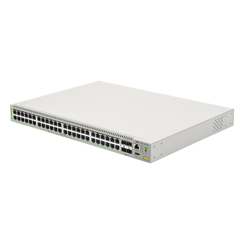 Switch Administrable CentreCOM GS980M, Capa 3 de 48 puertos 10/100/1000Mbps + 4 SFP Gigabit