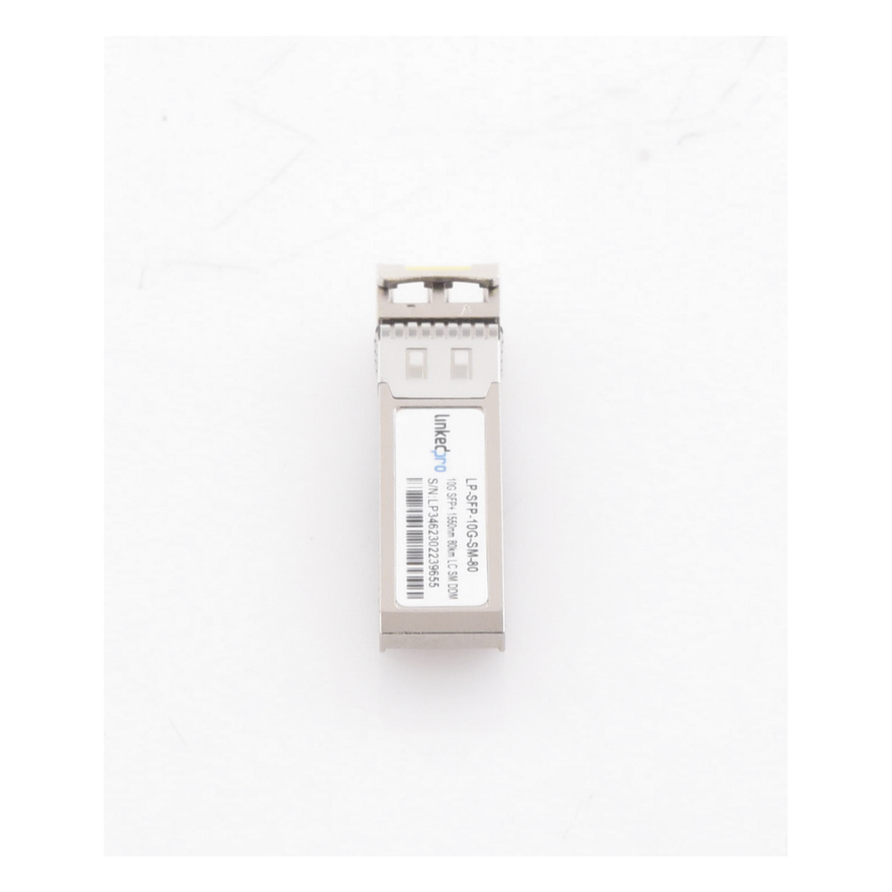 Transceptor Óptico SFP+ (Mini-Gbic) / Monomodo 1550 nm / 10 Gbps / 10GBASE-ZR / Conectores LC/UPC Dúplex / DDM / Hasta 80 km