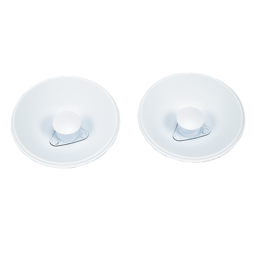 Par de Antenas Modulares Dual Slant, 4.9 - 6.4 GHz, Dimensiones (27 cm), Apertura 45°, Ganancia de 20 dBi, Diseñadas para radio C5x