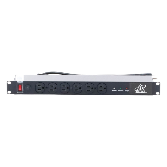 Protector Contra Sobretensiones de 120 VCA, 15 A, 12 Salidas, Montaje en Rack 1U, Servidores Montados en Rack, Sistemas de Voz, Controladores, Equipos de Video Vigilancia