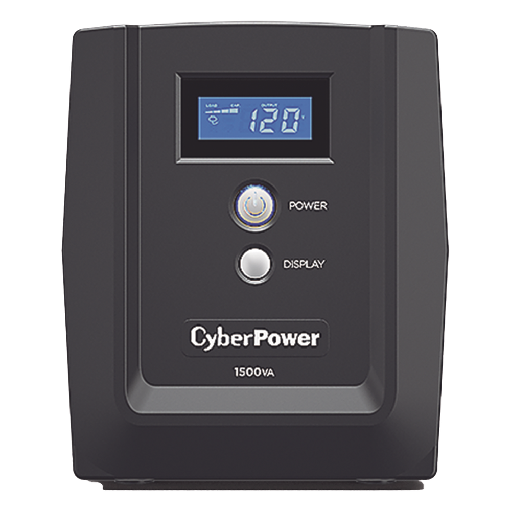 UPS de 1500 VA/900 W, Topología Línea Interactiva, Entrada 120 Vca NEMA 5-15P, y 8 Salidas NEMA 5-15R, Con Regulador de Voltaje (AVR)