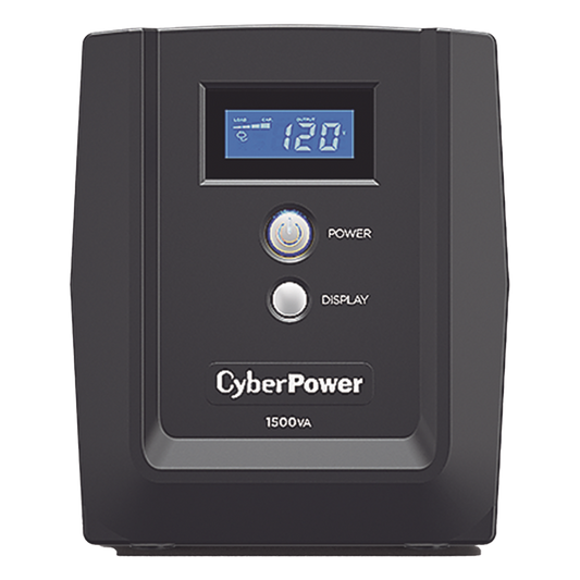 UPS de 1500 VA/900 W, Topología Línea Interactiva, Entrada 120 Vca NEMA 5-15P, y 8 Salidas NEMA 5-15R, Con Regulador de Voltaje (AVR)