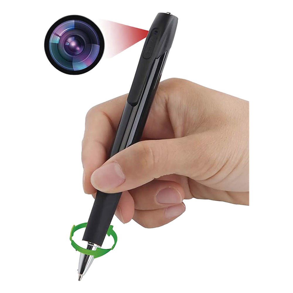 Cámara Oculta en Bolígrafo (Spyce Camera) /  Full HD / Grabación de Video y Audio / Captura de Fotos / Soporta Memoria Micro-SD de hasta 64G / Tiempo de Carga Aprox. 1 hora / Tiempo de Trabajo 120 min. / Incluye Cable de Carga.