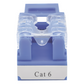 Módulo Jack 110 Cat6, Keystone para Faceplate - Color Azul
