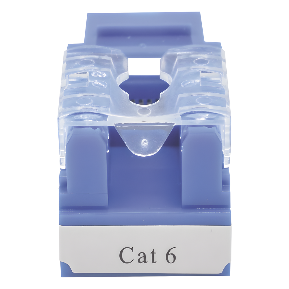 Módulo Jack 110 Cat6, Keystone para Faceplate - Color Azul