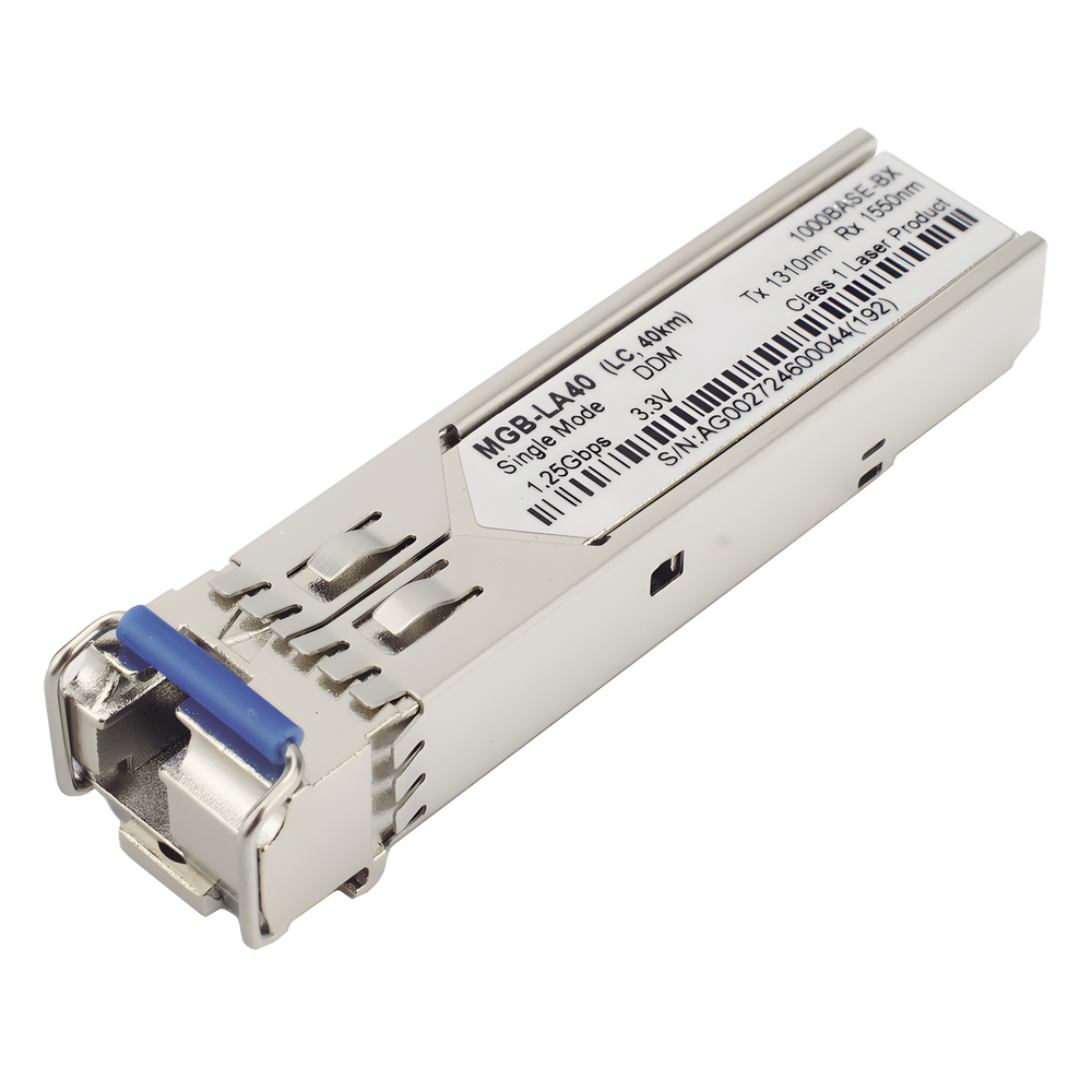 Transceptor mini-Gbic SFP 1G LC TX:1310nm RX:1550 para fibra Mono Modo 40 Km WDM, Requiere MGB-LB40