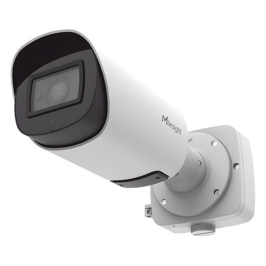 Cámara IP Bullet Motorizada Pro con IA / 4K Ultra HD 5MP / Lente Motorizado 2.7-13.5mm / WDR 120dB / Iluminación 0.002Lux / IR 100m / PoE+ / IP67 IK10 / Analítica Inteligente / Cumplimiento NDAA