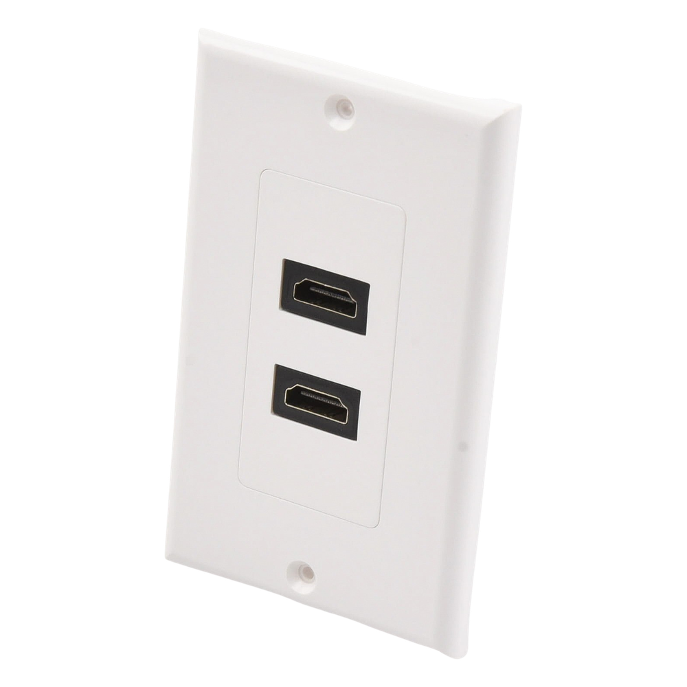 Placa de Pared de 2 Puertos HDMI Hembra a Hembra