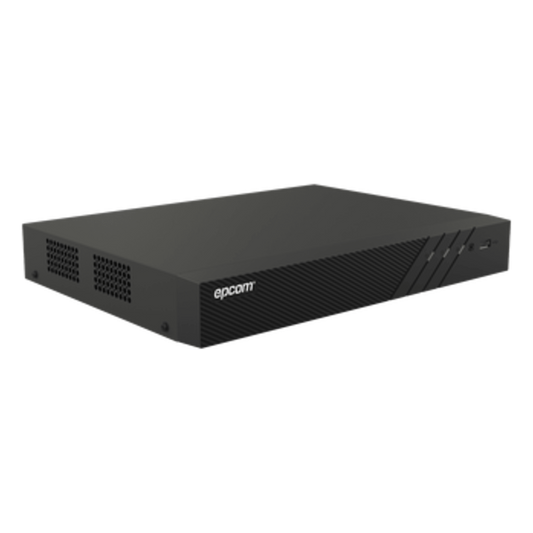 DVR 16 Canales TURBOHD + 16 Canales IP / 8 Megapixel (4K) / Audio Bidireccional/ ACUSENSE / 1 Bahía de Disco Duro / Salida de Video en 4K / H.265+