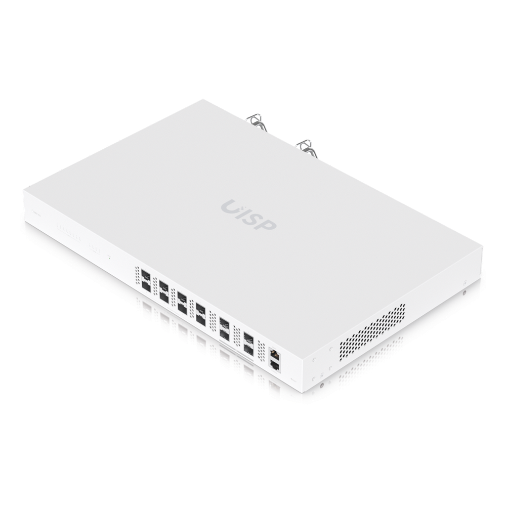 Ubiquiti UISP Fiber OLT XGS — Terminal de línea óptica (OLT) de 8 puertos, 10 Gbps de subida y bajada, capacidad para 2,000+ suscriptores