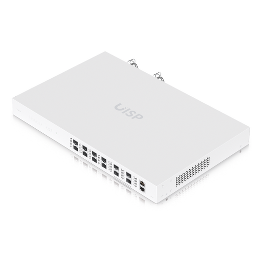 Ubiquiti UISP Fiber OLT XGS — Terminal de línea óptica (OLT) de 8 puertos, 10 Gbps de subida y bajada, capacidad para 2,000+ suscriptores