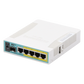 (hEX PoE) Routerboard 5 puertos Gigabit Ethernet PoE 802.3at, 1 Puerto USB