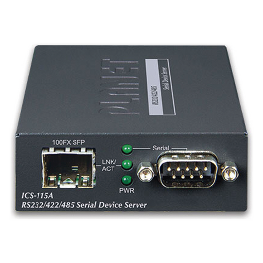 Convertidor de Medios RS-232/422/485 a SFP 100 Base-FX