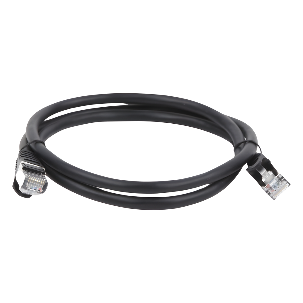 Cable de Parcheo FTP Cat6 - 1.0 Metro (3.28 Pies) - Negro