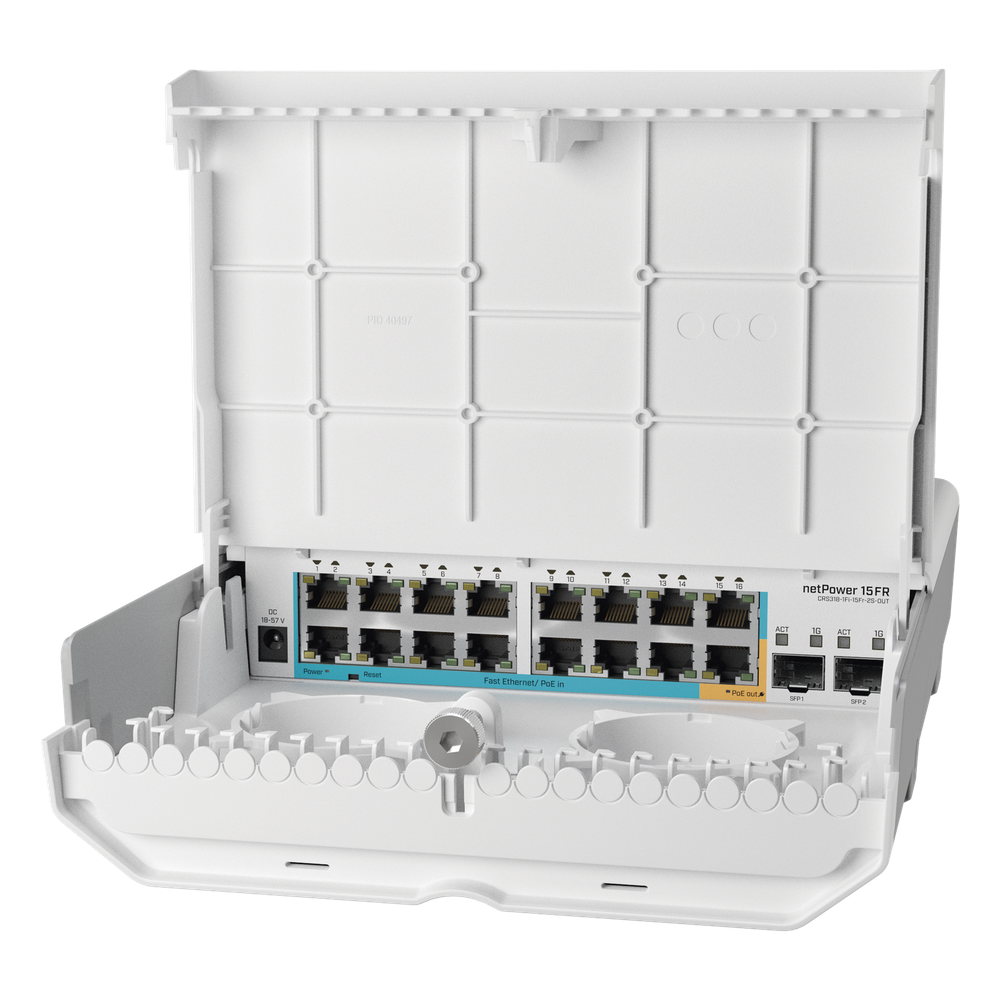 (netPower 15FR) Switch exterior de 18 puertos con 15 puertos PoE inversos y SFP