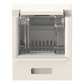 Conector Jack RJ45 Estilo TG con Ventana, Mini-Com, Categoría 6A, de 8 Posiciones y 8 Cables, Color Blanco