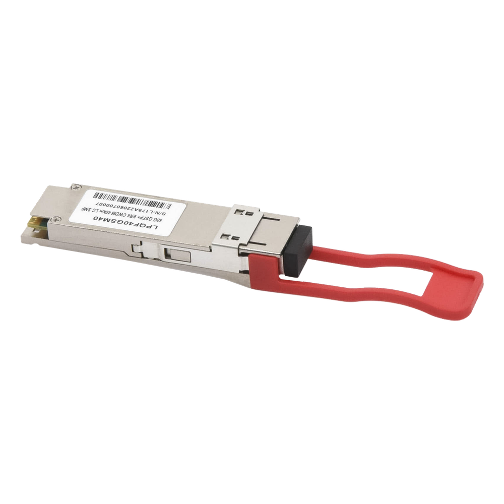 Transceptor Óptico QSFP+ (Mini-Gbic) / Monomodo 1310 nm / 40 Gbps / 40GBASE-ER4 /Conectores LC/UPC Dúplex / DDM / Hasta 40 km