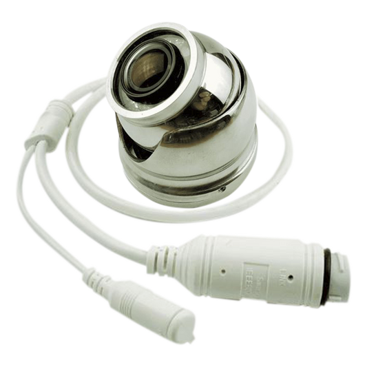 Cámara Marina IP CAM-1 / Resolución 1920x1080 / Lente Gran Angular 1.8 mm / IR LEDs 10 mts / Carcasa Acero Inoxidable 316 / POE o 12V / Compatible con Simrad NSSevo3™/3S™ y NSOevo3™/3S™