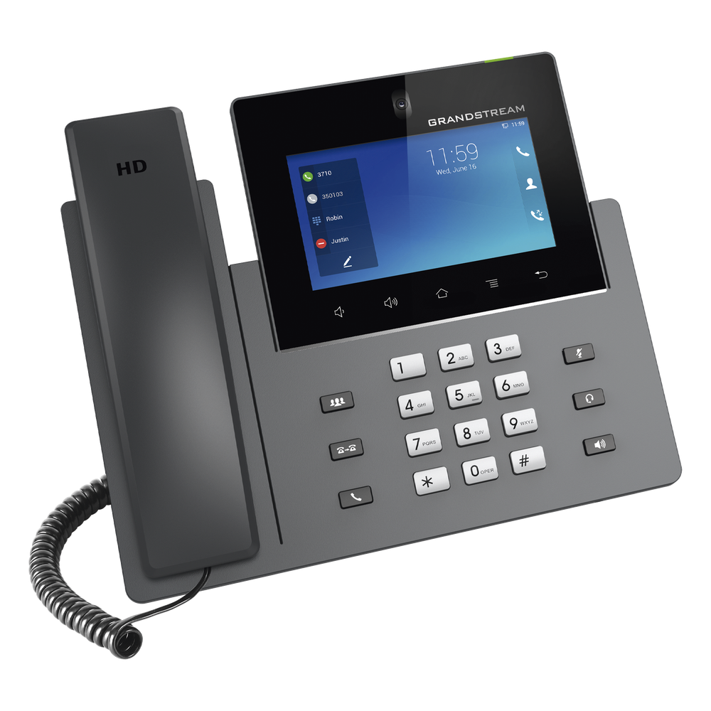 Videoteléfono IP GXV3450 para Android / Pantalla Táctil Capacitiva de 5 Pulgadas 1280 x 720 / Cámara CMOS de 2 Megapíxeles / Wi-Fi 5 y Bluetooth 5.0 / 16 Líneas SIP / PoE/PoE+ / Android 11 / Videoconferencia HD 720p