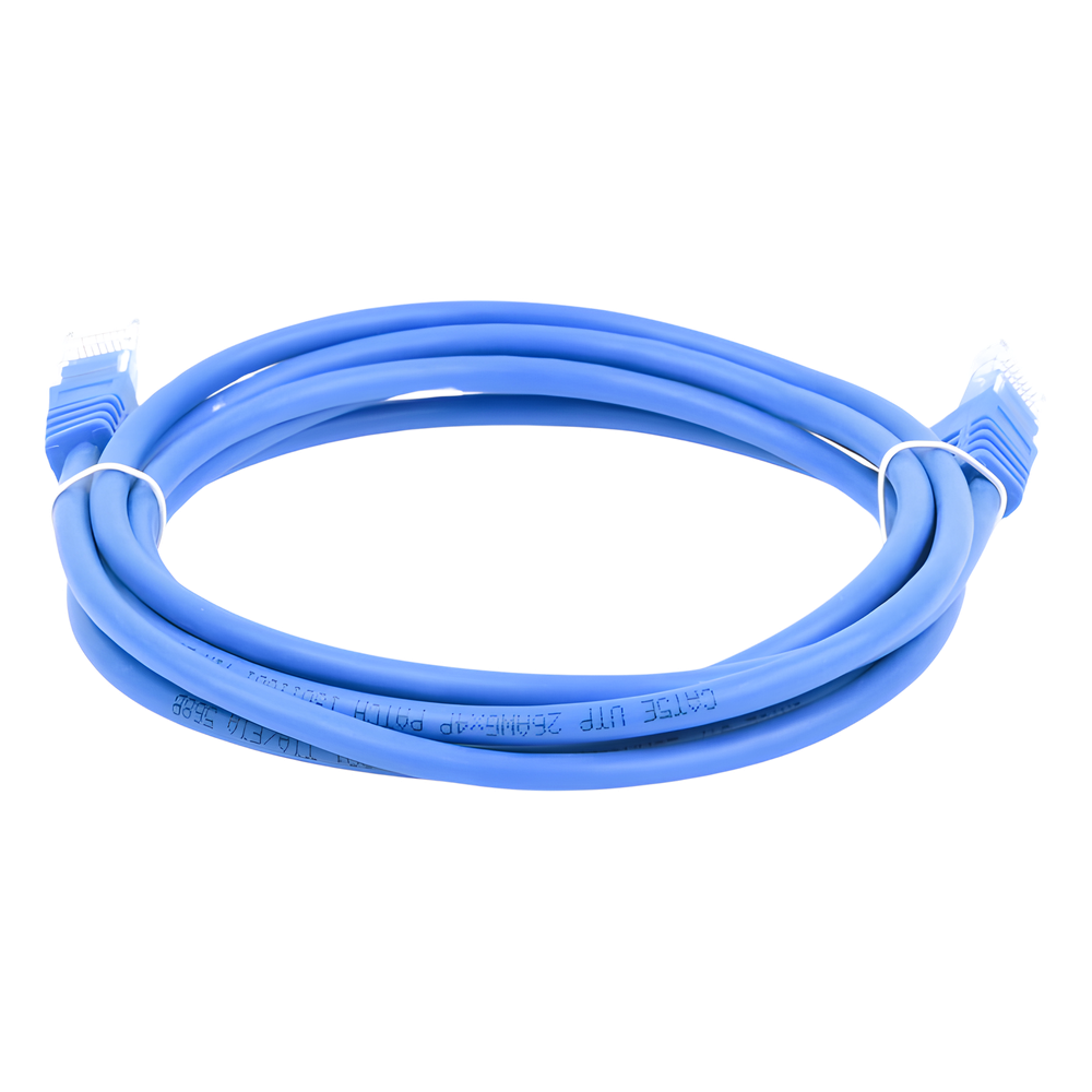 Cable de Parcheo UTP Cat5e - 2 Metros (6.56 Pies) - Azul