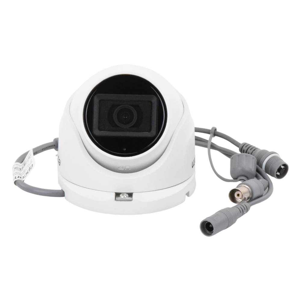 AUDIO POR COAXITRON / Turret TURBOHD 5 Megapixel / Angulo de vision 85.5° / Lente 2.8 mm / 30 mts IR EXIR / Exterior IP67 / 4 Tecnologías / dWDR