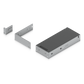 Kit para instalar en rack switches USW-PRO-MAX-16-POE o USW-PRO-MAX-16, 1UR, con base para fuente de alimentación y cable