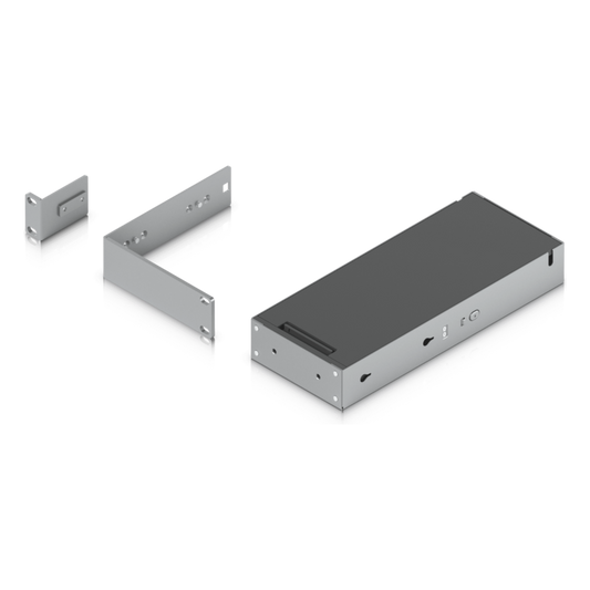 Kit para instalar en rack switches USW-PRO-MAX-16-POE o USW-PRO-MAX-16, 1UR, con base para fuente de alimentación y cable