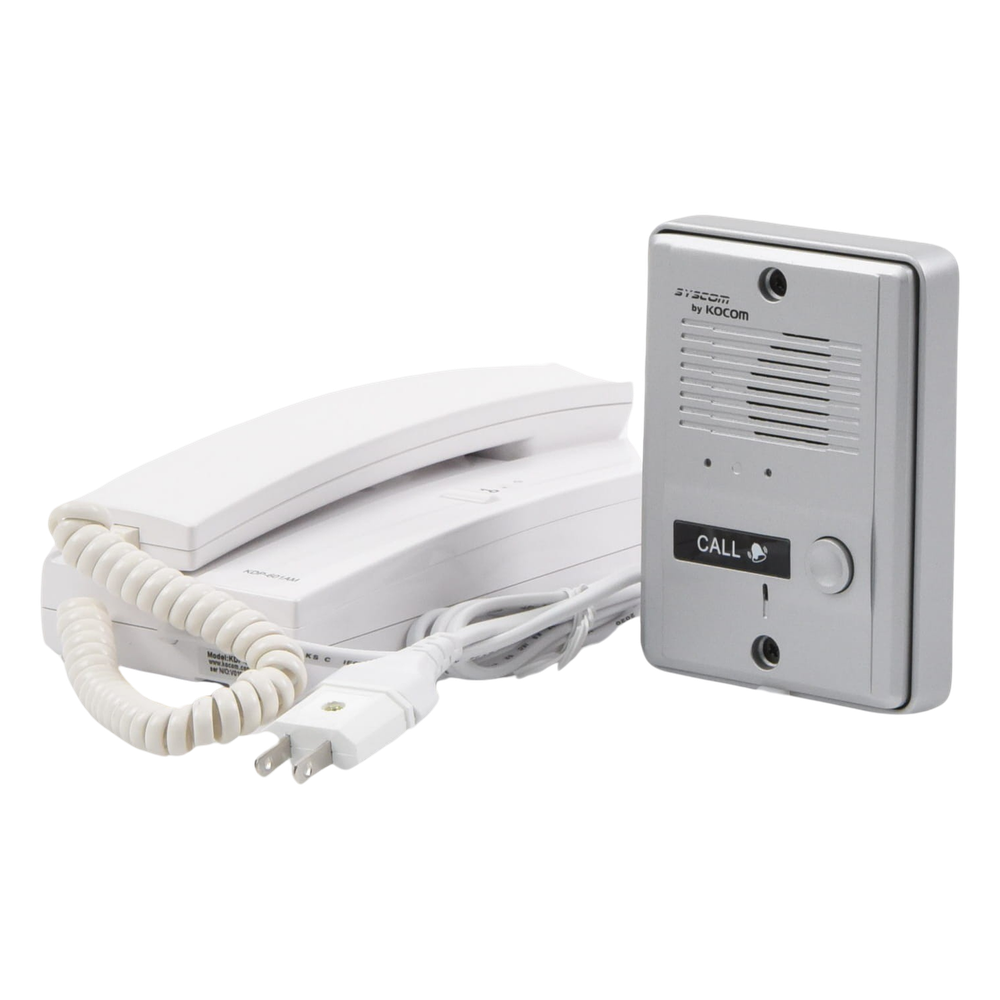 Kit de audio portero con un auricular (expandible hasta 3 auriculares)