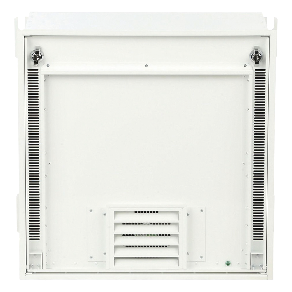Gabinete PanZone Premium, de Montaje en Techo, Con 2 UR Para Equipo Activo y 6 UR Para Paneles de Parcheo, Fabricado en Acero, Color Blanco