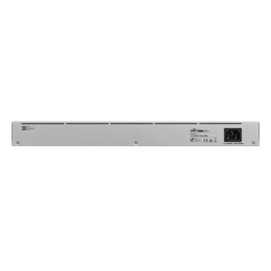 UniFi Switch USW-24, Capa 2 de 24 puertos 10/100/1000 Mbps + 2 puertos 1G SFP, pantalla informativa