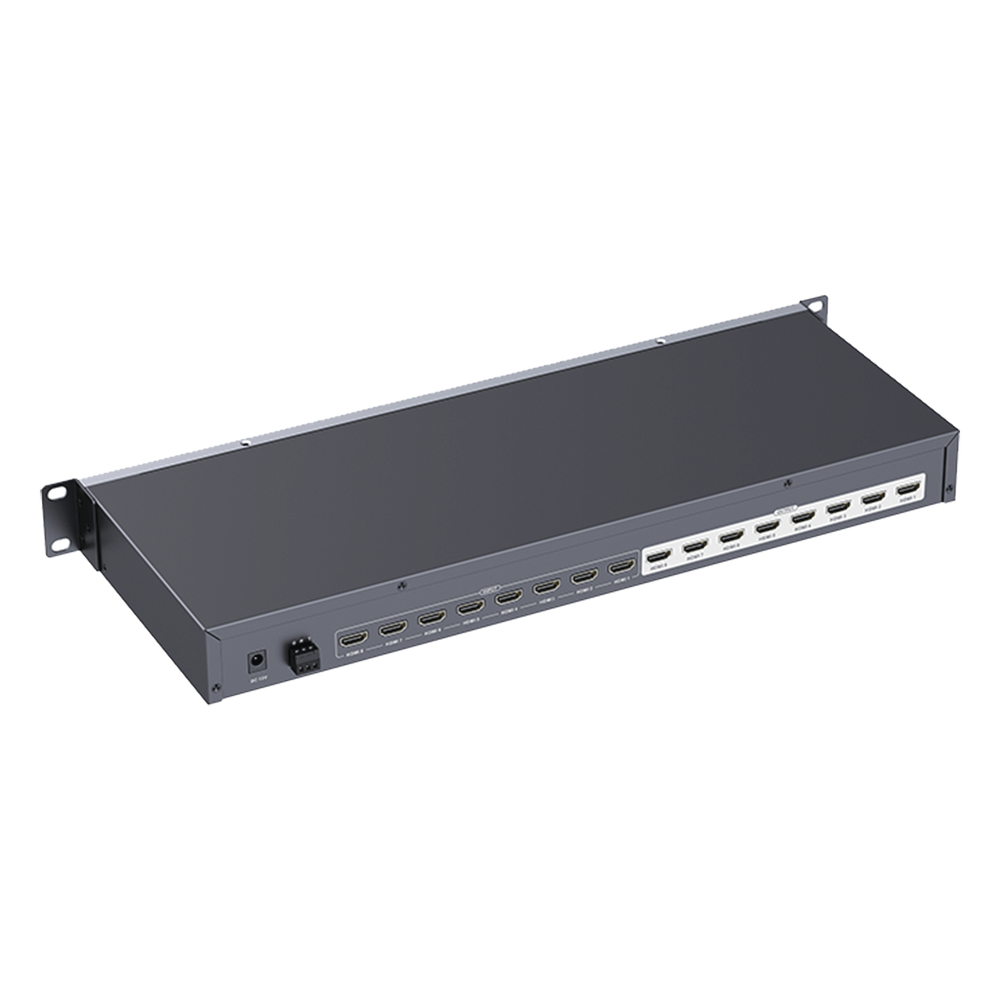 MATRICIAL DE VIDEO HDMI 8 x 8 / 8 Entradas y 8 Salidas en HDMI /  4K @ 30Hz / 10.2 Gbps / HDMI 1.4 / HDCP 1.4 / 3D / Conmutación por Botón, RS232 o Control Remoto / IDEAL PARA CENTROS DE MONITOREO, COMPARACION Y ANALISIS.