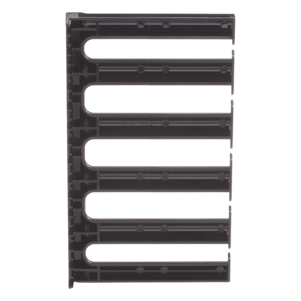 Dedos Administradores con Control de Radio de Curvatura, 5 in de Profundidad, 5 UR, Color Negro