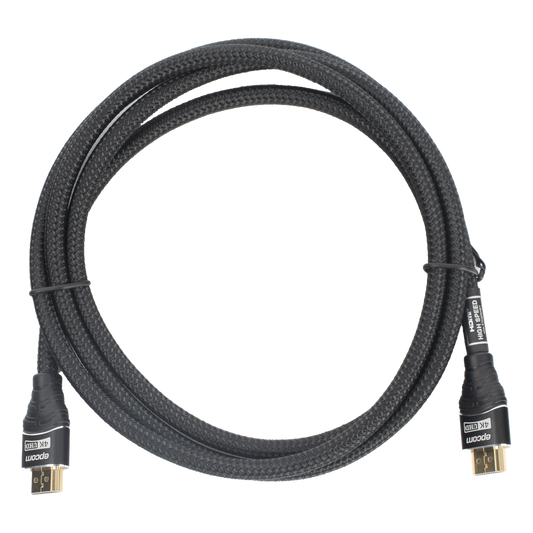 Cable HDMI de 1.8 Metros (5.91 Pies) | Alta Definición | Longitud | Versión 2.0 | Alta Velocidad 18Gbps | 4K@60Hz | Conectores Chapados en Oro | Tipo Redondo