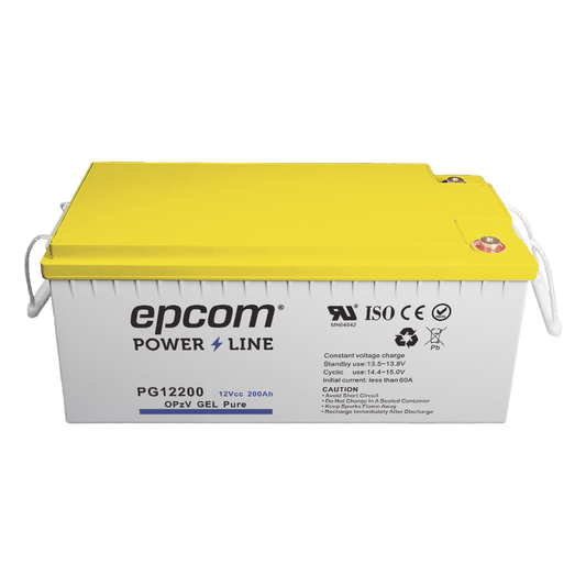 Batería de GEL PURO OPzV / 12 V @ 200 Ah / Ciclo profundo / Uso en Aplicaciones Fotovoltaicas y de Respald