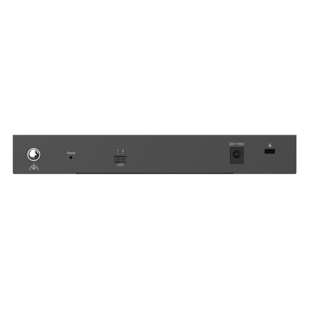Switch Administrable con 8 puertos Gigabit PoE, 2 Uplinks Gigabit (1 SFP), gestión gratuita desde la nube