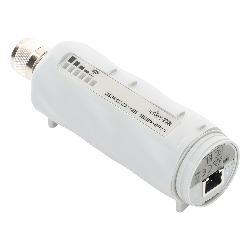(Groove 52)  Cliente y PtP en 2.4 y 5GHz 802.11 a/b/g/n Conectorizado, Hasta 500mW