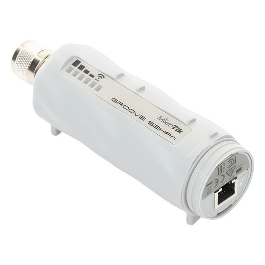 (Groove 52)  Cliente y PtP en 2.4 y 5GHz 802.11 a/b/g/n Conectorizado, Hasta 500mW