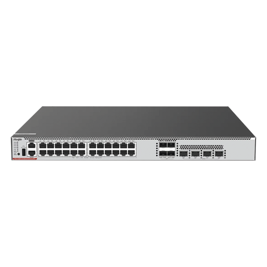 Switch Core 24 Puertos PoE 802.3bt Class 2 (FULL Hi-PoE 90 W) Capa 3 Multi-Gigabit 10G y SFP28 25G (No Incluye Fuentes de Poder)