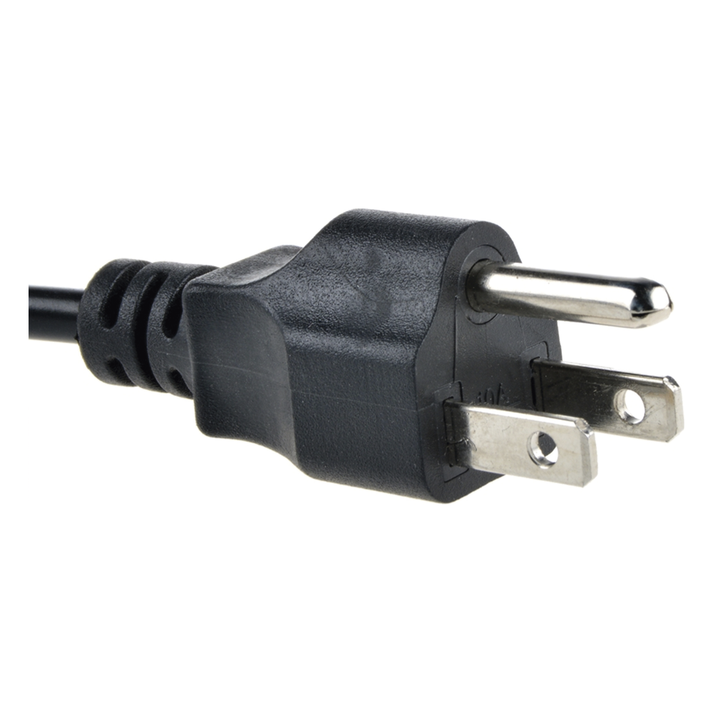 Cable de Alimentación Eléctrica para 120-240 Vca / 1.8 Metros (5.91 Pies) / Trifásico / Conector Tipo Mouse