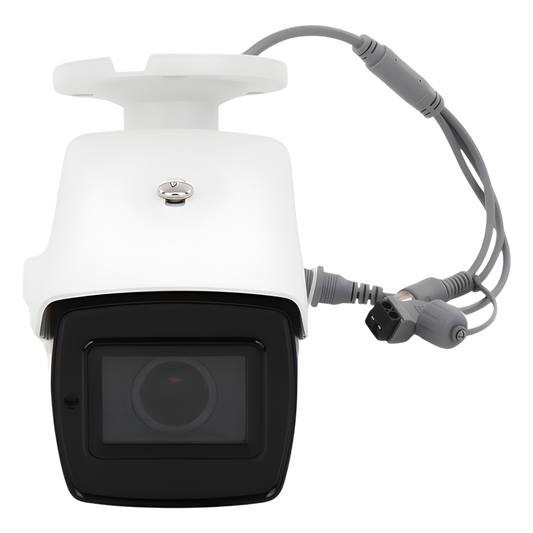 Bullet TURBOHD 4K (8Megapixeles) / Lente Mot. 2.7 a 13.5 mm / Potente IR EXIR de 80 mts / Exterior IP67 / 12 Vcc - 24 VCA / dWDR