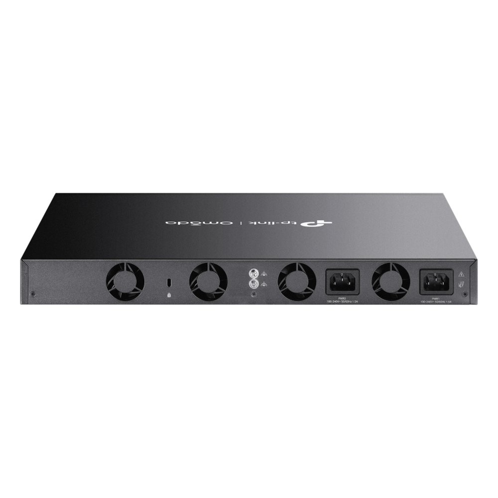 Switch Omada L3 SDN Administrable / 48 puertos Gigabit y 6 puertos SFP+ / Funciones RIP, VRRP, Servidor DHCP / Administración centralizada OMADA / Fuente Redundante