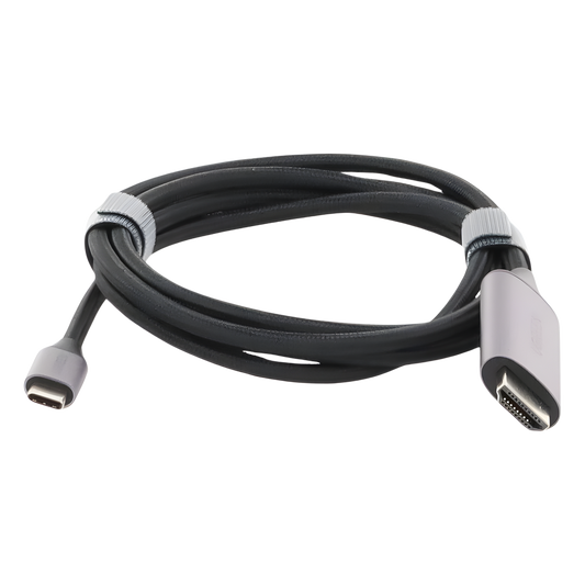 Cable USB-C 3.1 a HDMI 4K | 1.5 Metros (4.92 Pies) | Compatible con Thunderbolt 3 & 4 | Adaptador Tipo-C a HDMI | 4k@60Hz | Soporta Modo Espejo y Modo Extendido | Carcasa de Aluminio | Nylon Trenzado | Conector Niquelado | Blindaje Multicapa