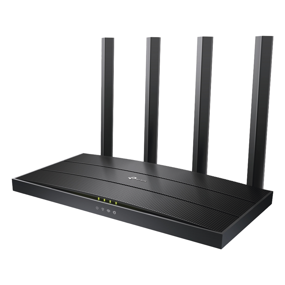Router WiFi 6 AX 1500Mbps / MU-MIMO 2X2 y OFDMA / 1 Puerto WAN 10/100/1000 Mbps / 3 Puertos LAN 10/100/1000 Mbps / 4 Antenas / Conexión Inalámbrica OneMesh